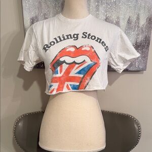 Rolling Stones Graphic Crop Top